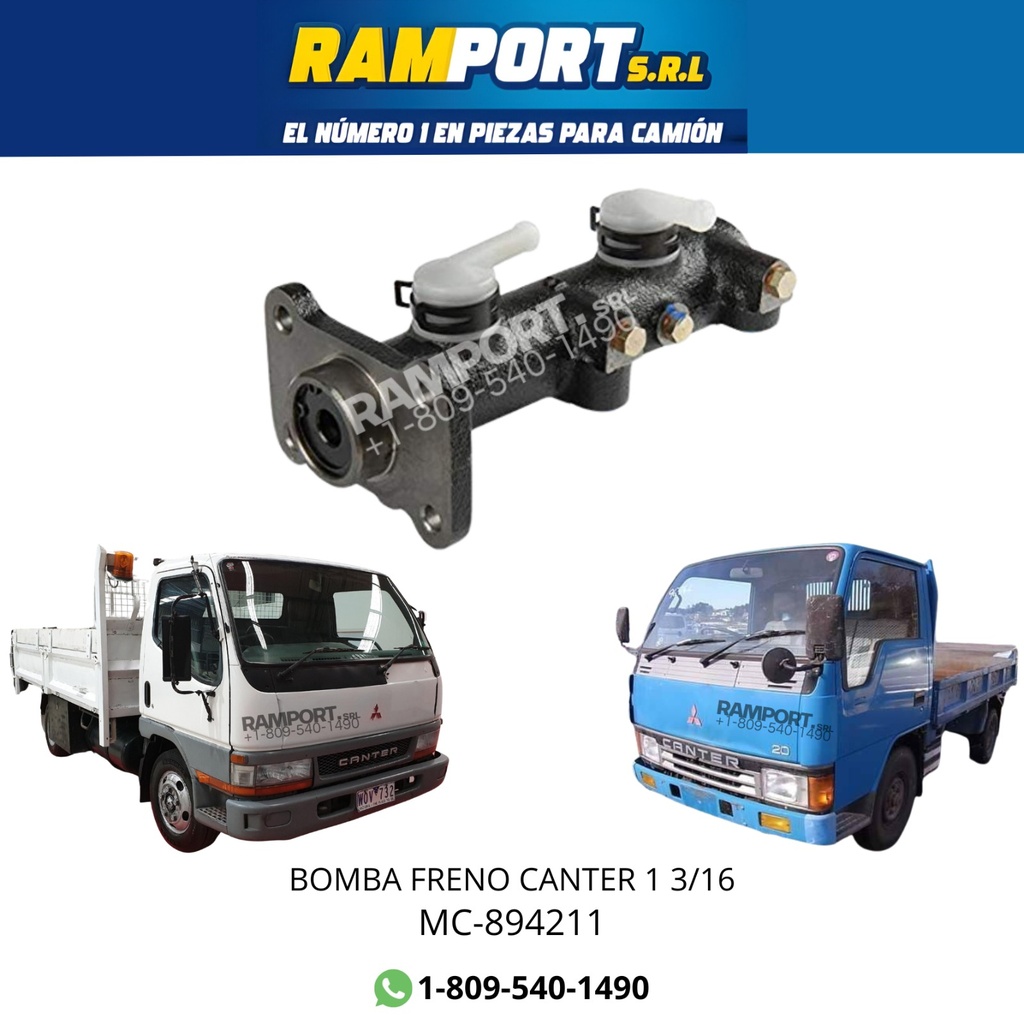 BOMBA FRENO CANTER 1 3/16