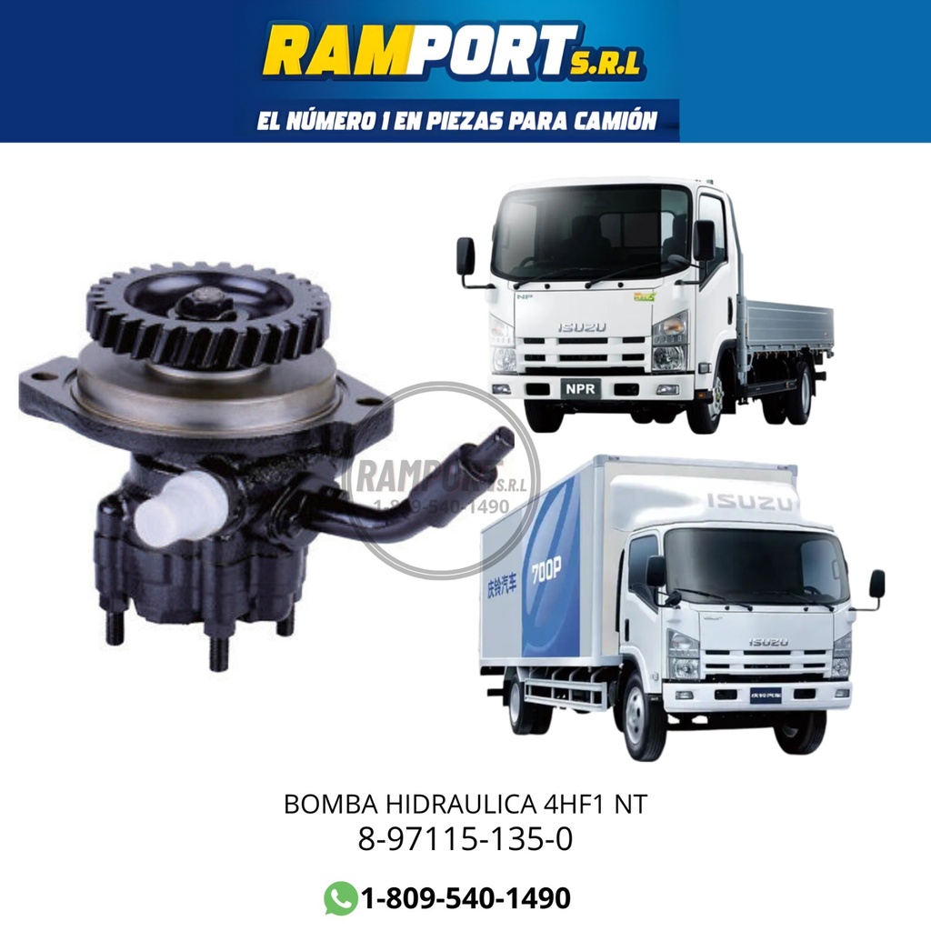 BOMBA DIRECCIÓN HIDRÁULICA ISUZU 4HF1