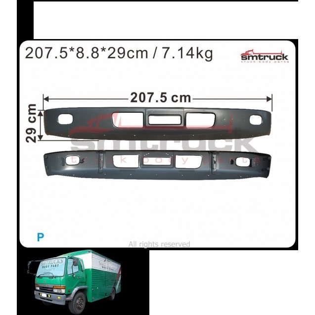 BUMPER FUSO FK615/17 FM657 1994/2003