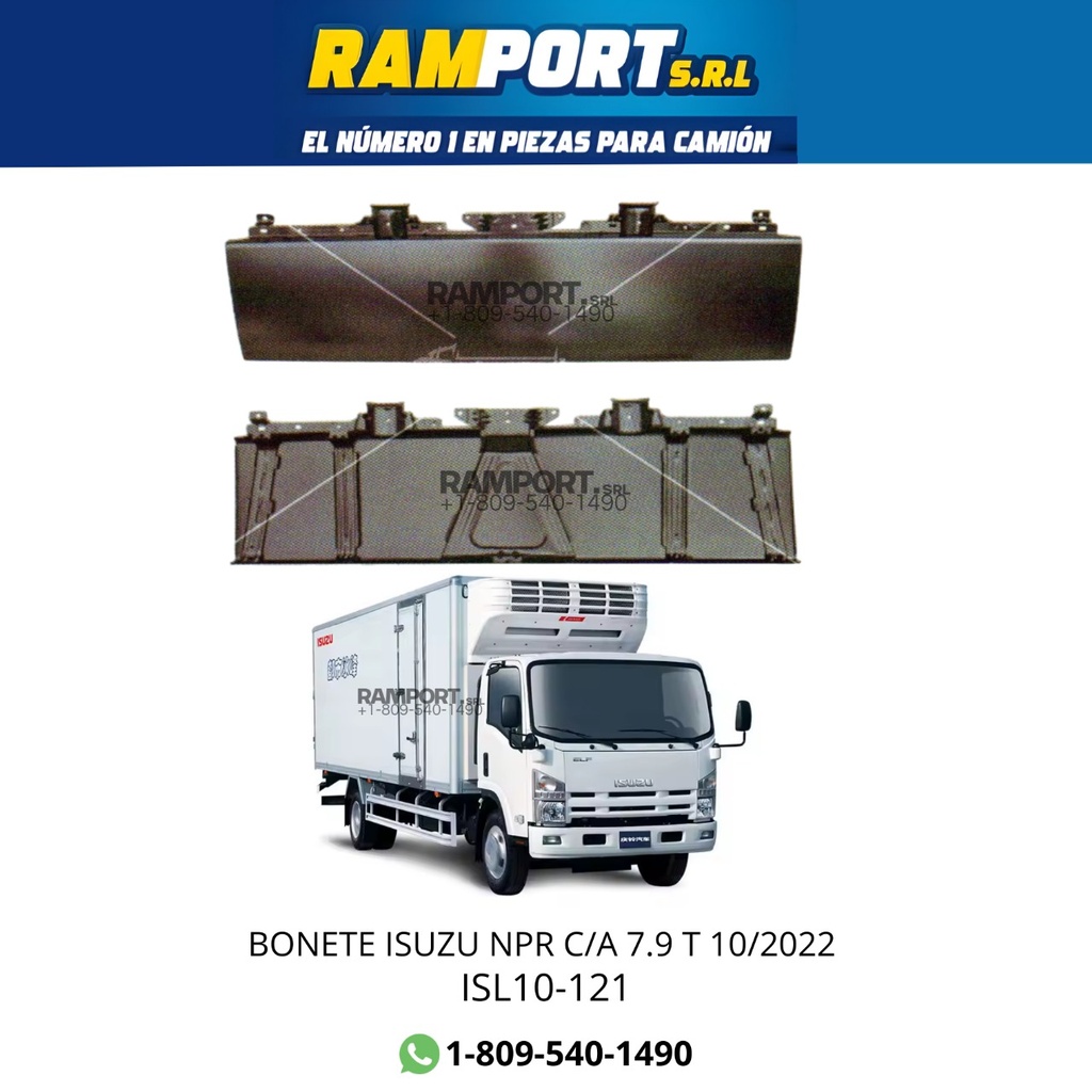 BONETE ISUZU NPR C/A 7.9 T 10/2022 