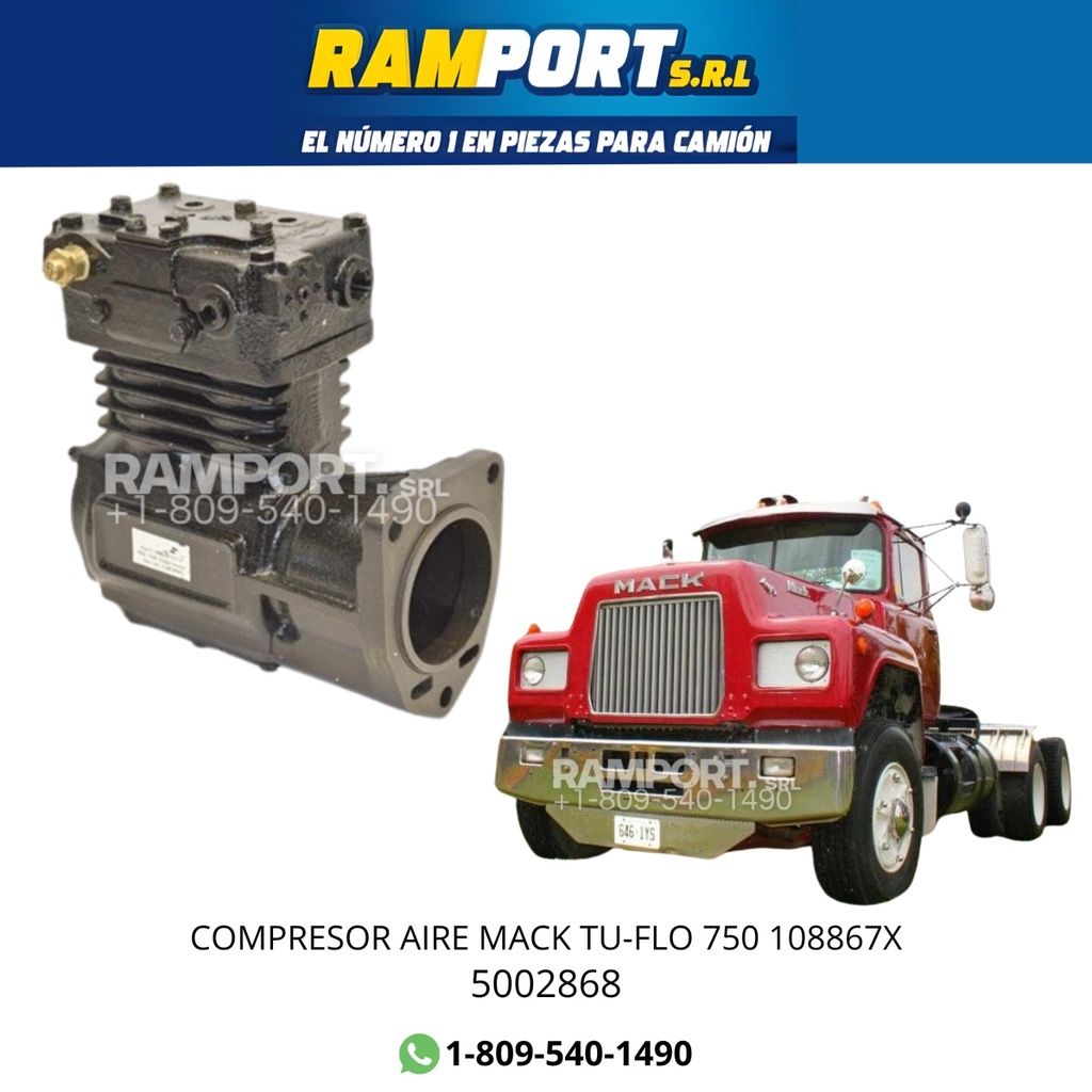 COMPRESSOR AIRE MACK TU-FLO 750 108867X *