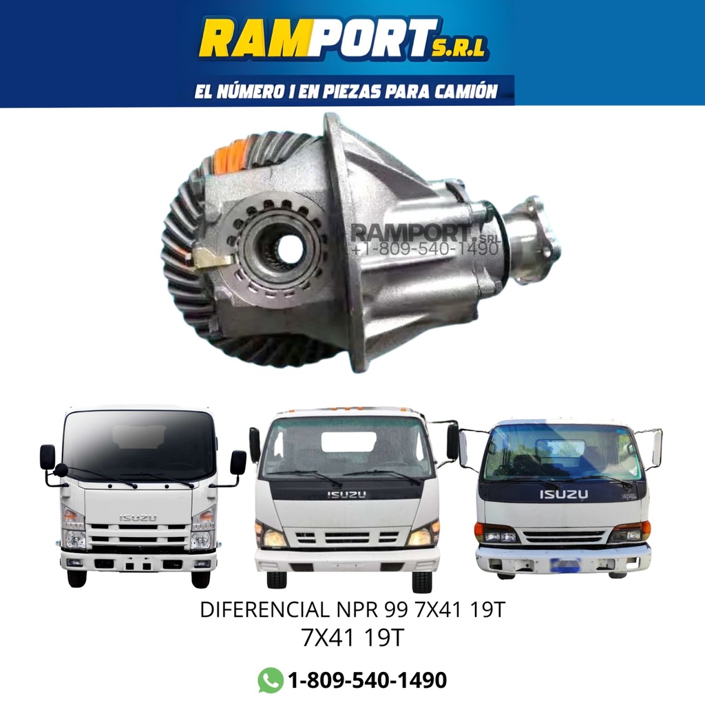 DIFERENCIAL ISUZU NPR 99 7X41 19T