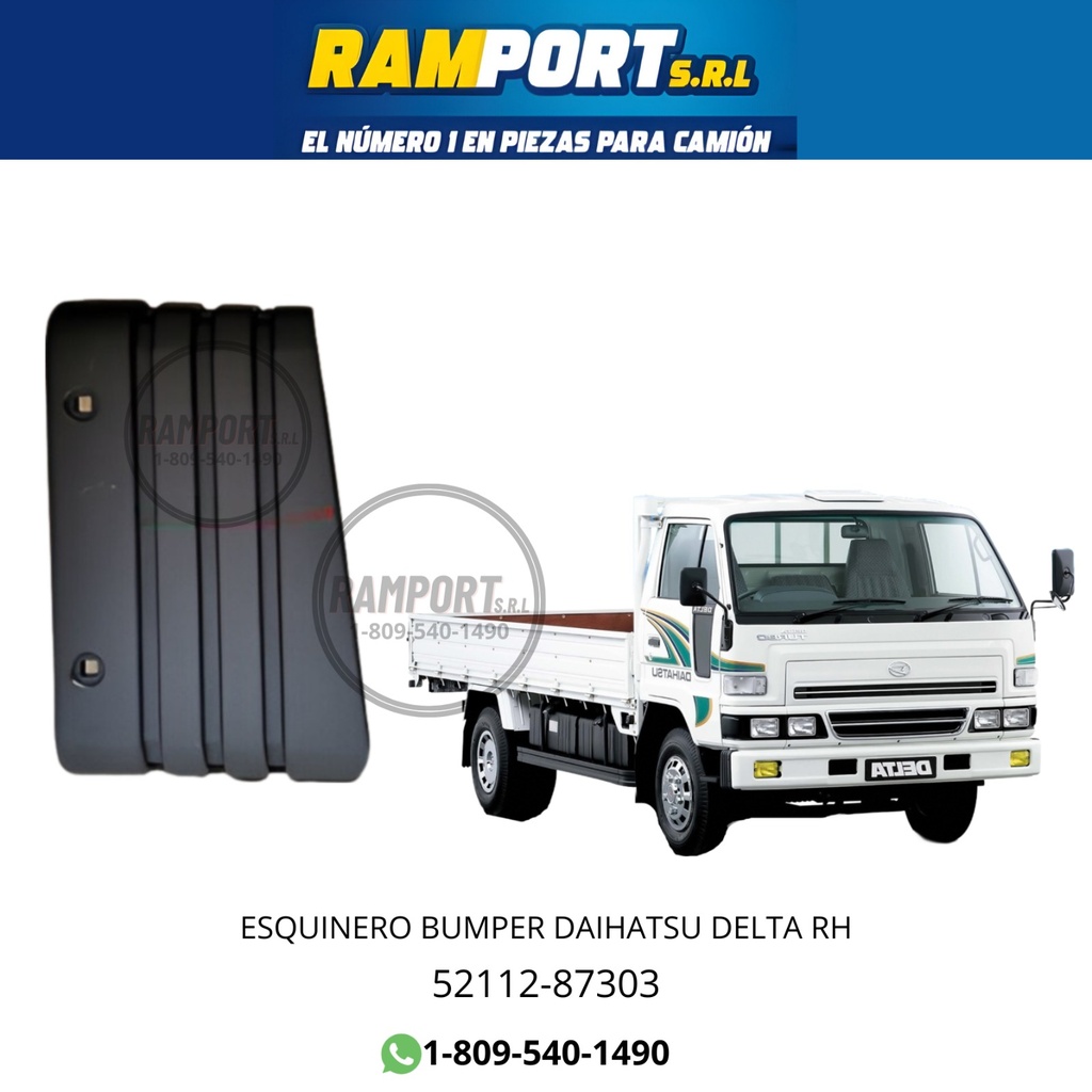 ESQUINA PARACHOQUE DELTA NEGRO RH 