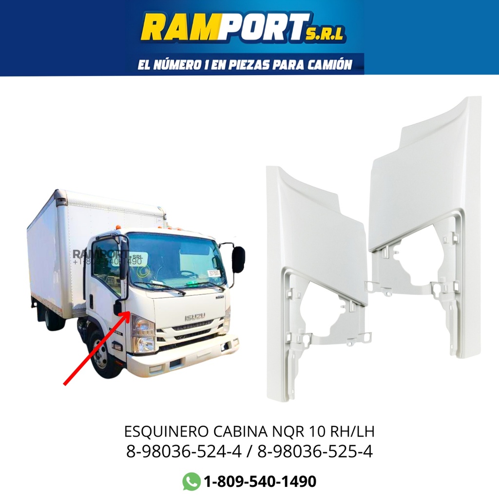 PANEL DE ESQUINA ISUZU NQR 10 LH LISO