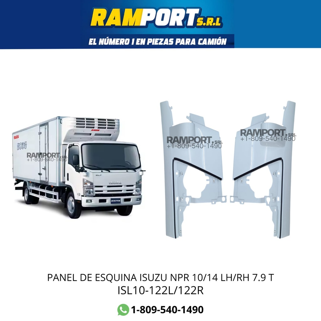 PANEL DE ESQUINA ISUZU NQR 10/14 LH 7.9 T
