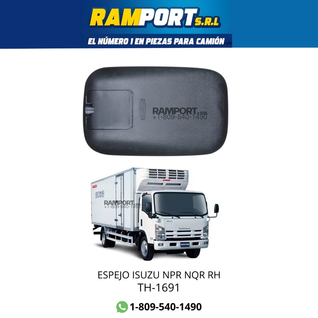 ESPEJO ISUZU NPR NQR RH ,