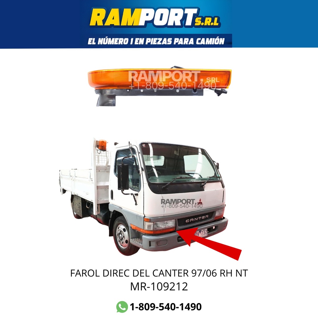FAROL DIREC DEL CANTER 97/06 RH 