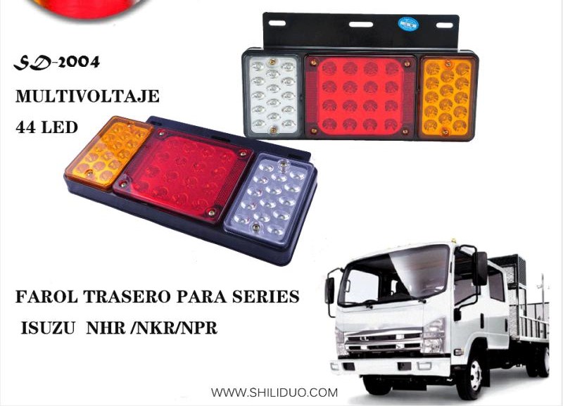 FAROL TRAS ISUZU NPR NKR LED LH