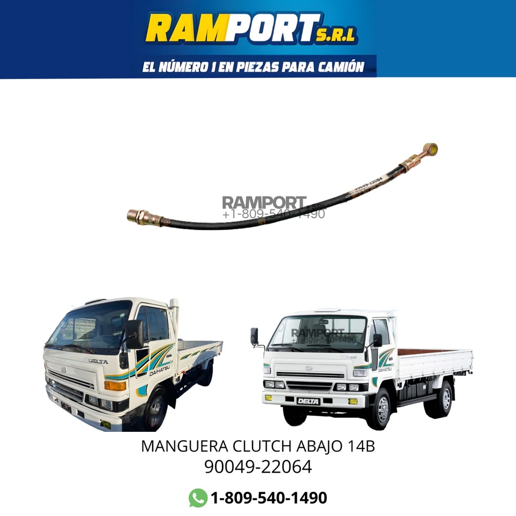 MANGUERA CLUTCH ABAJO 14B