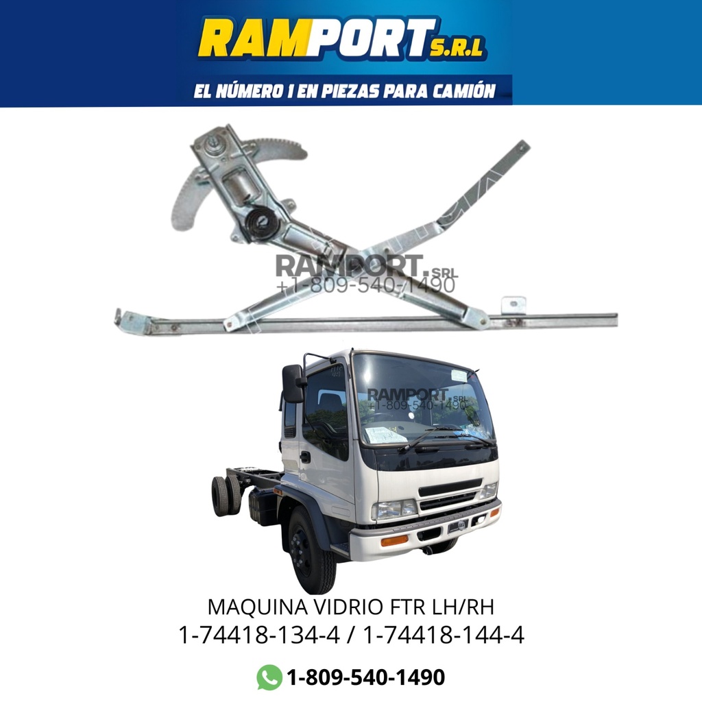 MAQUINA VIDRIO ISUZU FTR RH