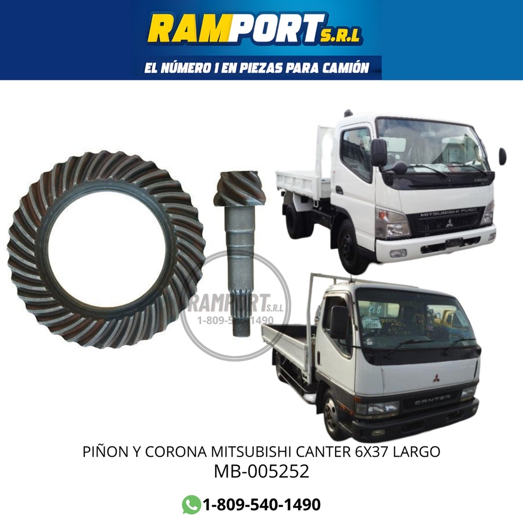 PIÑON Y CORONA CANTER 6X37 PS100 