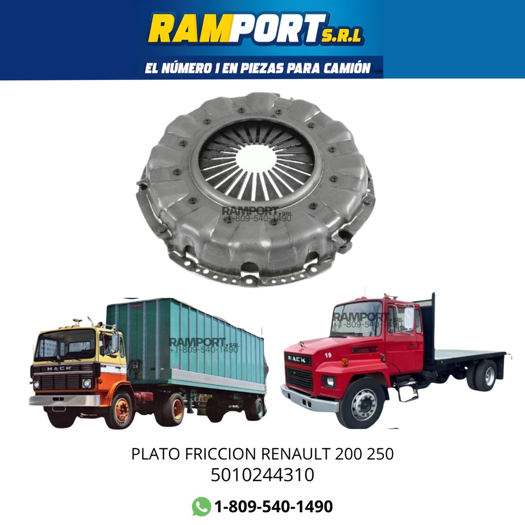 PLATO FRICCION RENAULT 200 250 *5