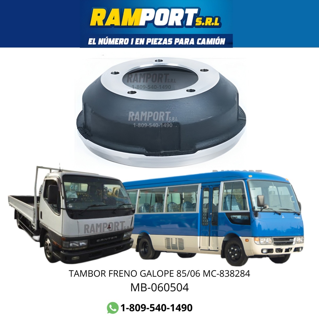 TAMBOR FRENO CANTER ROSA 85/06