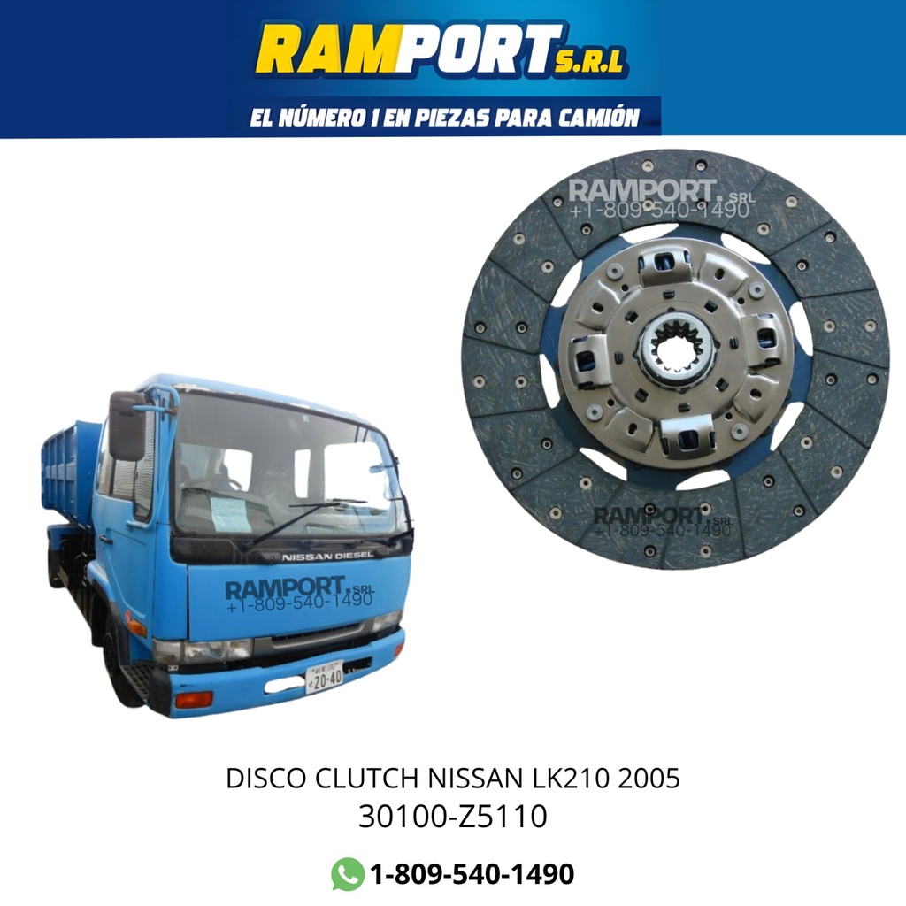 DISCO CLUSTCH NISSAN LK210 CONDOR 2005