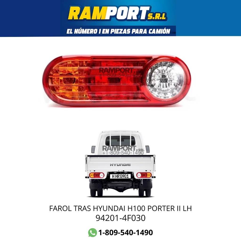 FAROL TRAS HYUNDAI H100 PORTER II LH