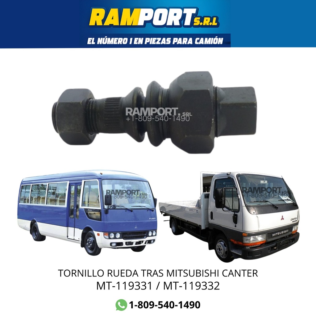 TORNILLO RUEDA TRAS CANTER RH