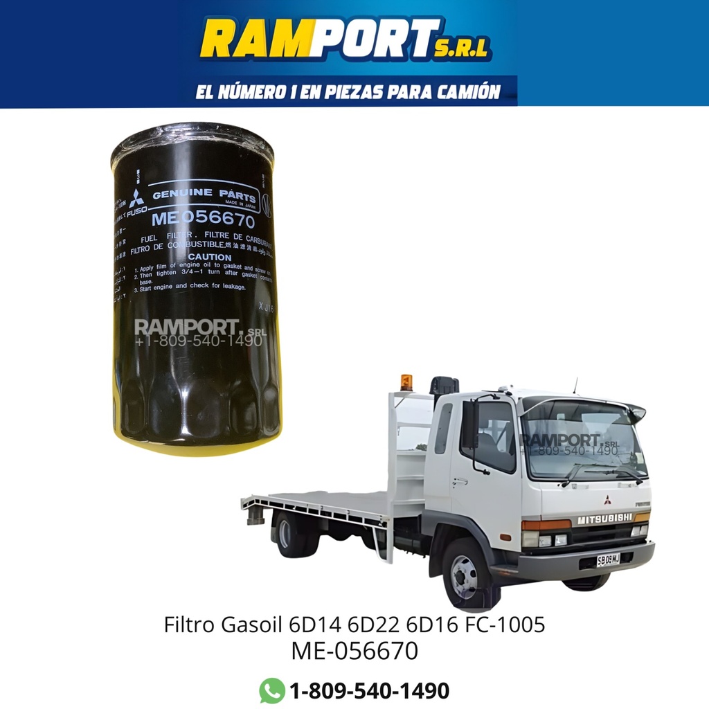 FILTRO GASOIL FUSO 6D14
