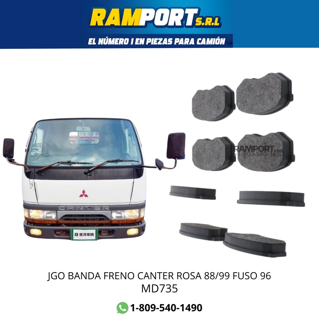 BANDA DISCO CANTER ROSA 88/99 