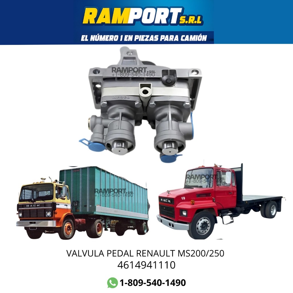 VALVULA PEDAL RENAULT MS200/250 *