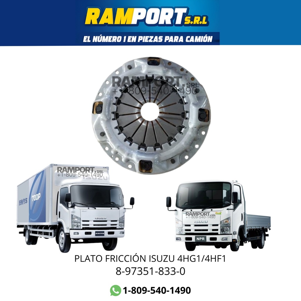 PLATO FRICCIÓN ISUZU 4HG1/4HF1
