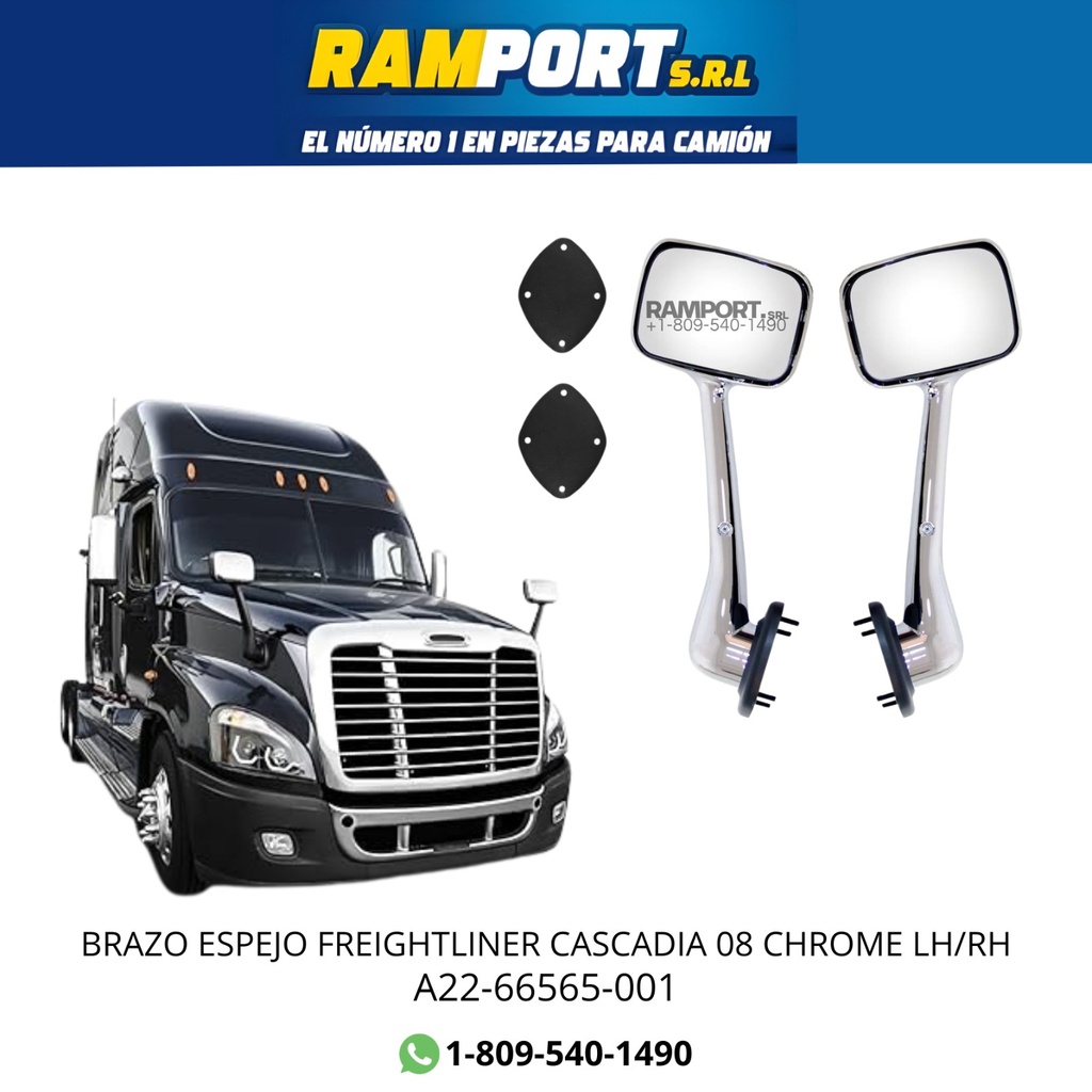 BRAZO LATERAL FREIGHTLINER CASCADIA 08 CROME LH *
