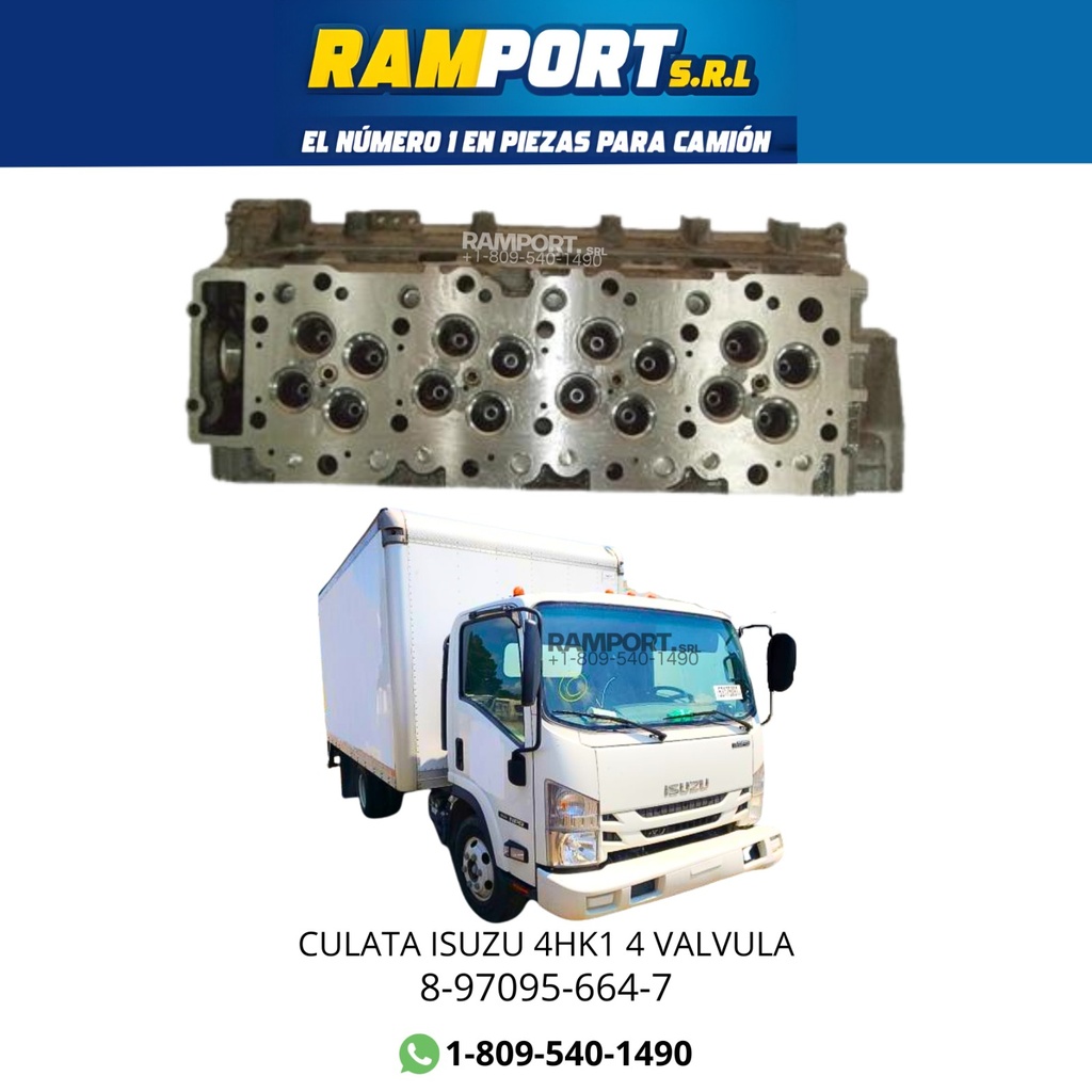CULATA ISUZU 4HK1 4V VACIA