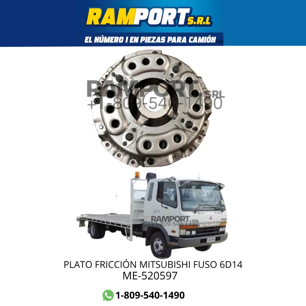 PLATO FRICCIÓN MITSUBISHI FUSO 6D14