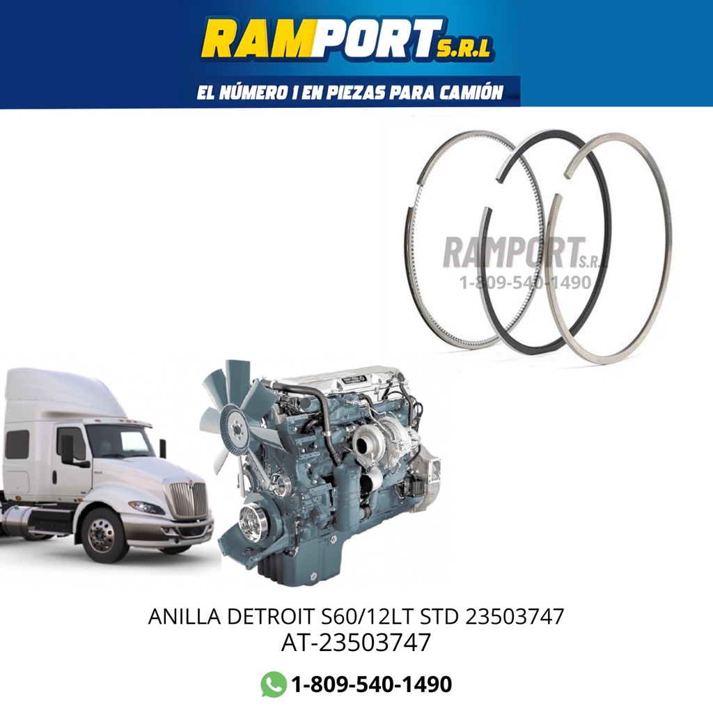 ANILLA DETROIT S60/12LT STD 23503747