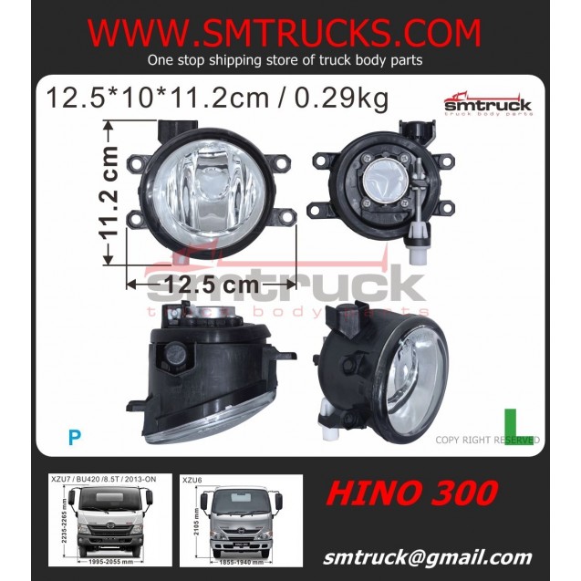 FOG LAMP HINO 300 C/A 8.5T LH