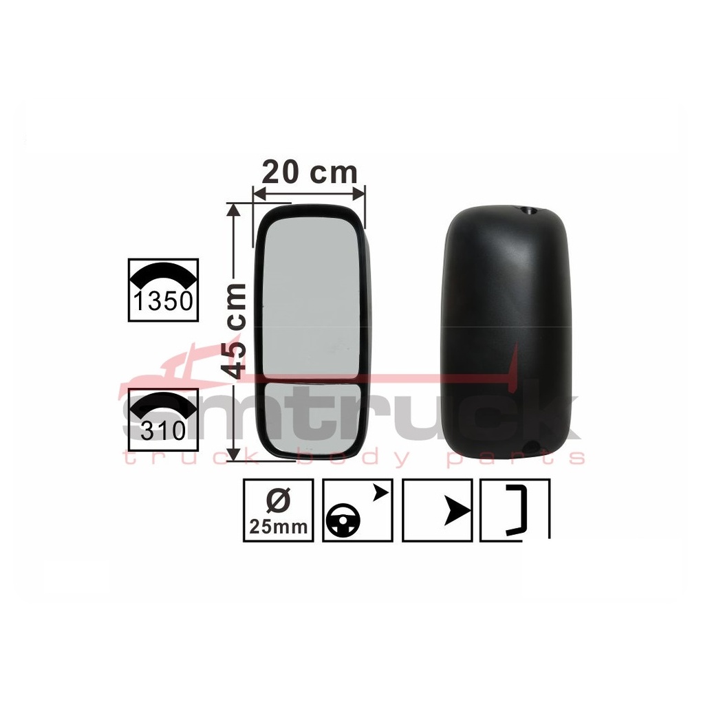 ESPEJO HINO 300 C/A 6.5T LH