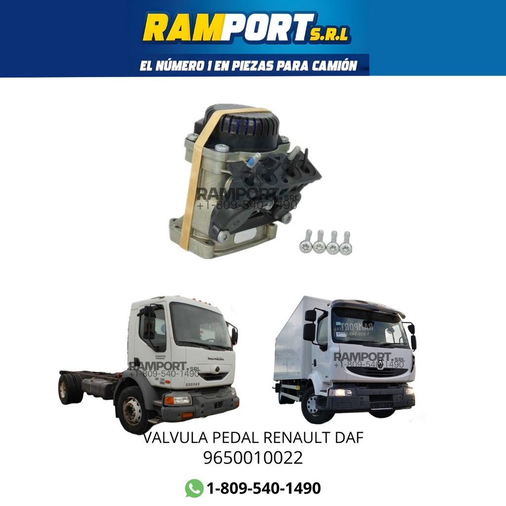 VALVULA PEDAL RENAULT DAF *5