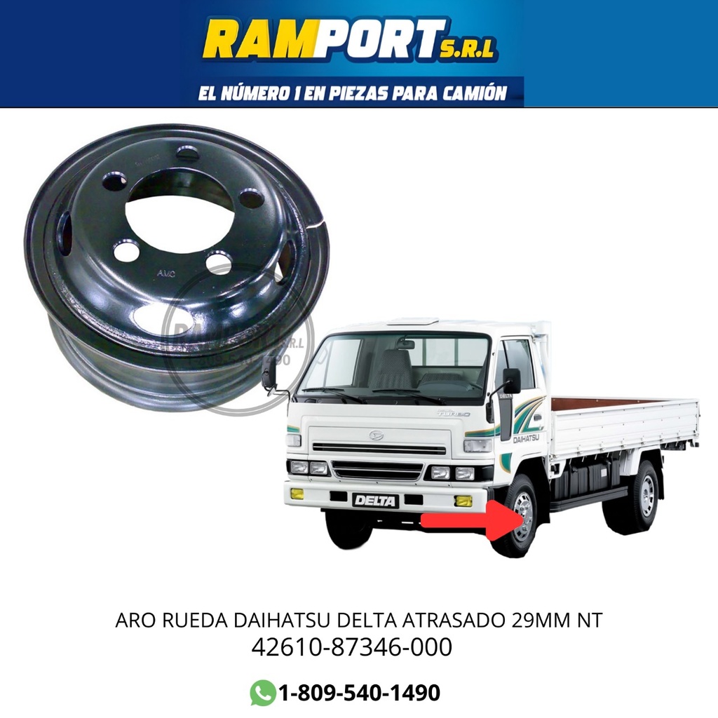 ARO RUEDA DELTA ATRASADO 29MM NT