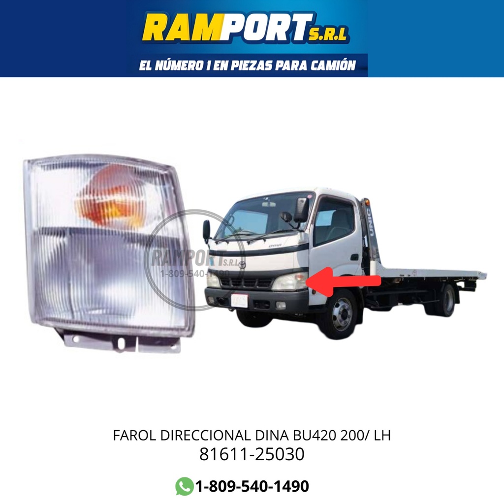 FAROL DIRECCIONAL DINA BU420 200/ LH