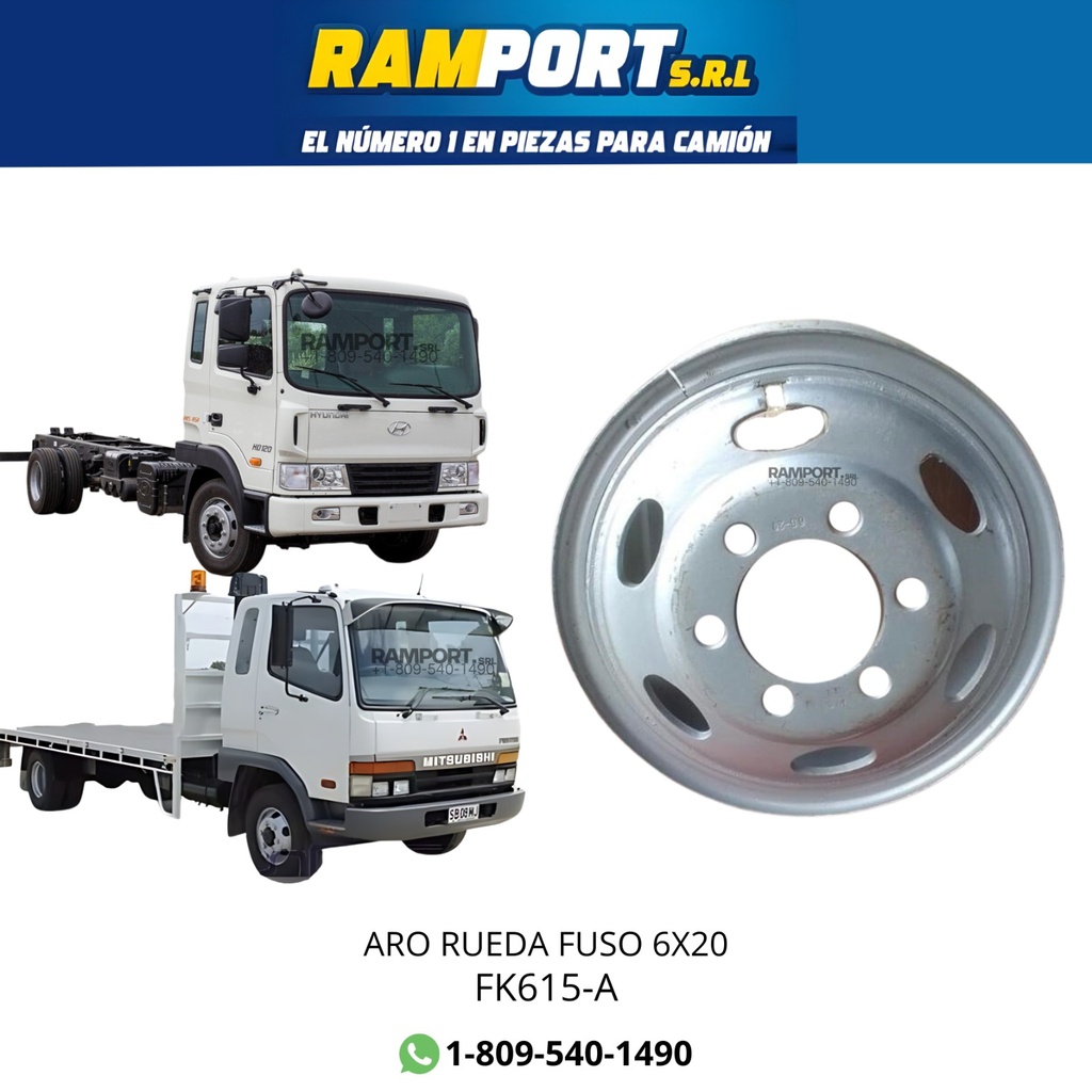 ARO RUEDA FUSO 6X20