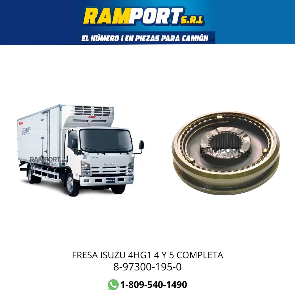 FRESA ISUZU 4HG1 4 Y 5 COMPLETA