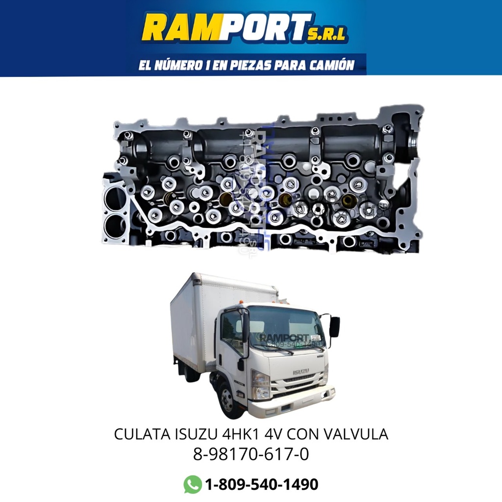 CULATA ISUZU 4HK1 4V CON VALVULA -4  