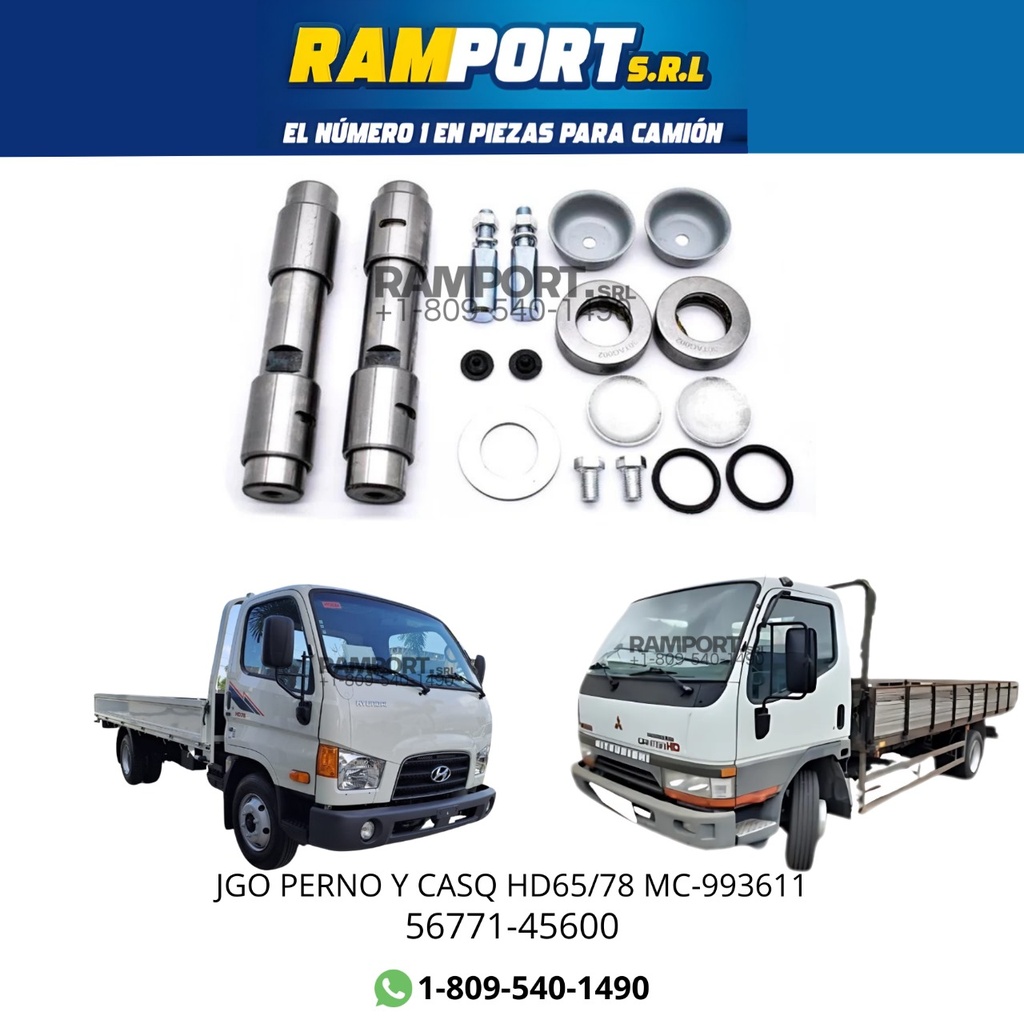 JGO PERNO Y CASQ HD65/78 MC-993611