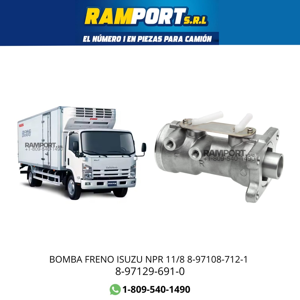 BOMBA FRENO ISUZU NPR 11/8 8-97108-712-1