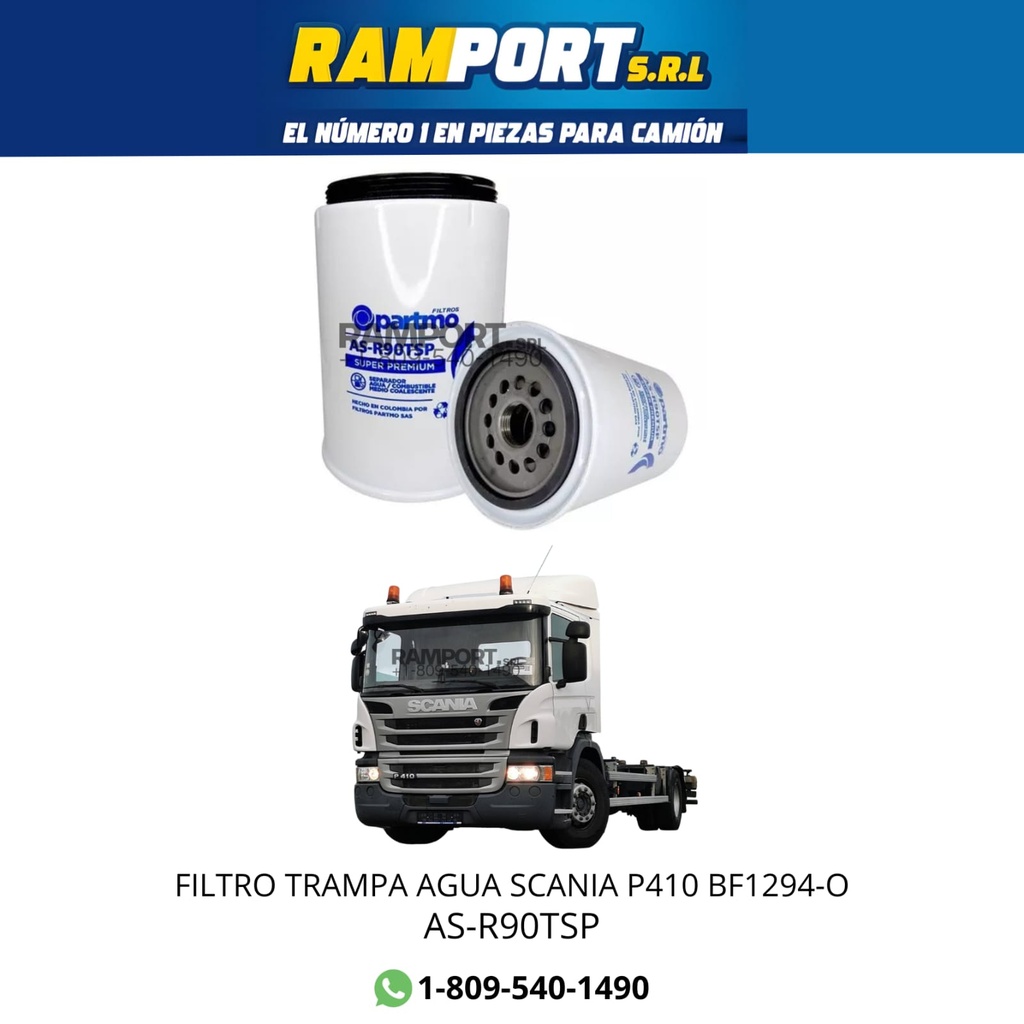 FILTRO TRAMPA AGUA SCANIA SFC-7912-10 P410 BF1294-O*