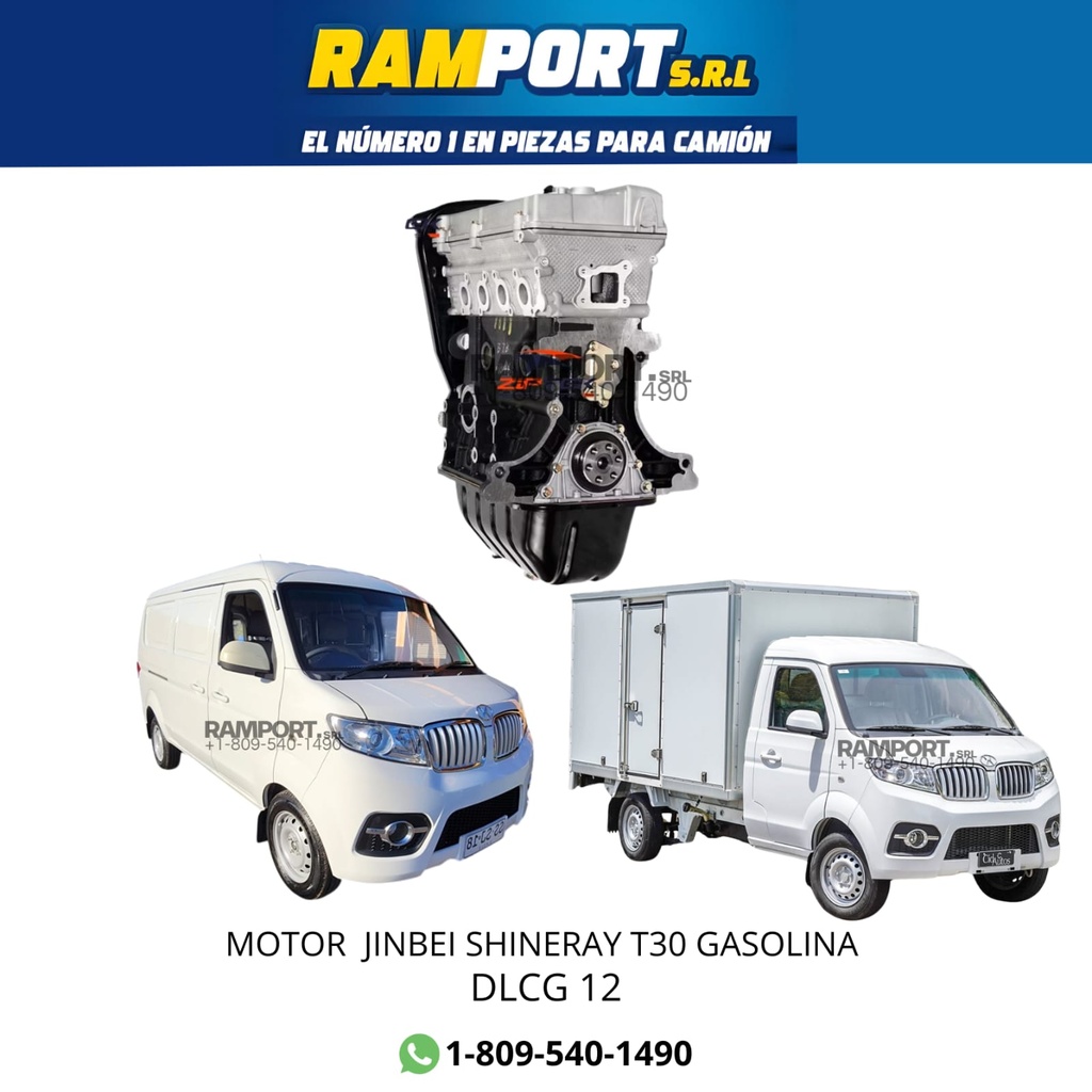 MOTOR SHINERAY T30 1.3JINBEI GASOLINA -4 