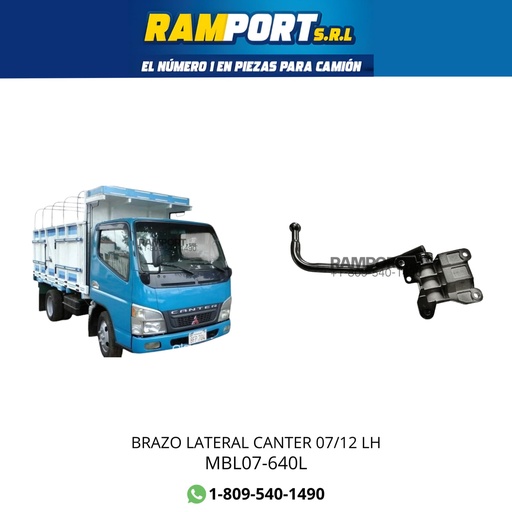 [MBL07-640L] BRAZO LATERAL CANTER 07/12 LH