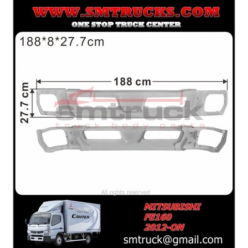 [MBL12-201W] BUMPER FUSO FE85C 12/23 C/A 6.9 T 004-001-MBP