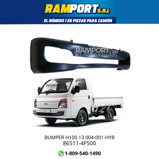 [86511-4F500] BUMPER HYUNDAI H100 13 004-001-HYB