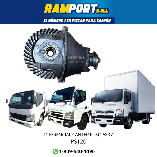 [PS120] DIFERENCIAL CANTER FUSO 6X37 5 OLLO 20T