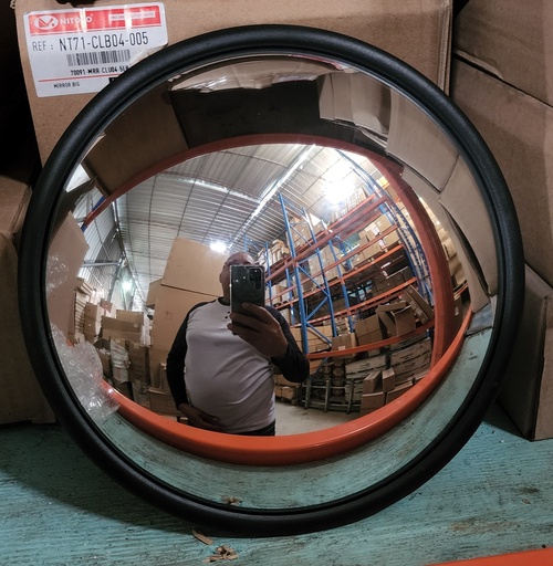 [GS-1677] ESPEJO AUXILIAR 10P NEGRO REDONDO