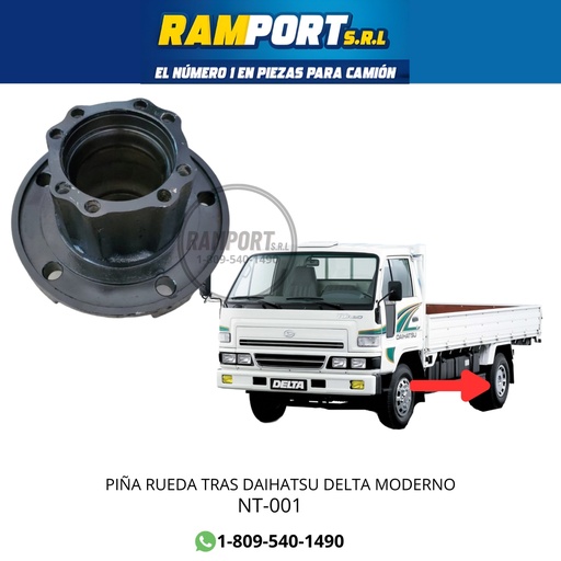 [NT-001        ] CUBO RUEDA TRAS DELTA MODERNO -4