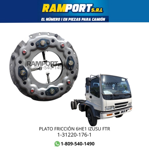 [1-31220-176-1] PLATO FRICCIÓN ISUZU 6HE1 FTR
