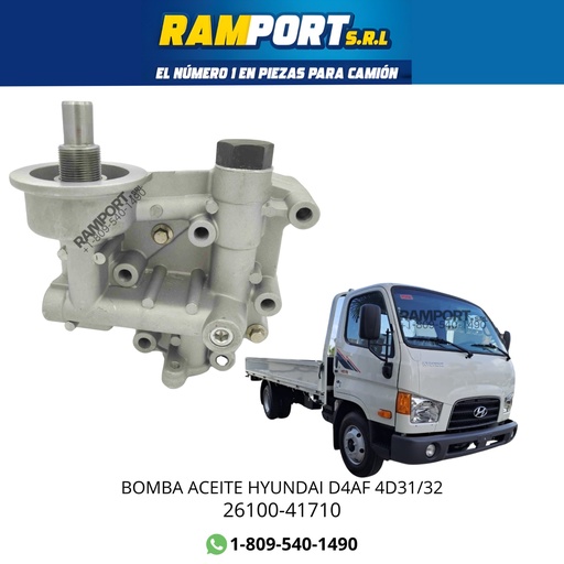 [26100-41710] BOMBA ACEITE HYUNDAI D4AF 4D31/32