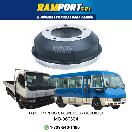 [MB-060504] TAMBOR FRENO CANTER ROSA 85/06