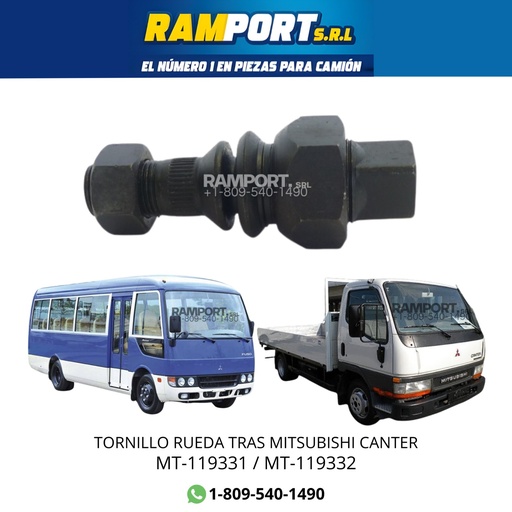 [MT-119331 NT] TORNILLO RUEDA TRAS CANTER LH
